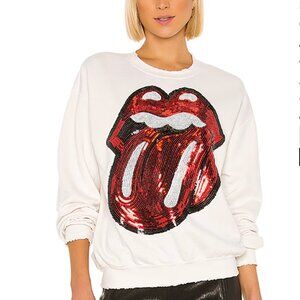 MadeWorn Rolling Stones Sequined Sweat Shirt SMALL